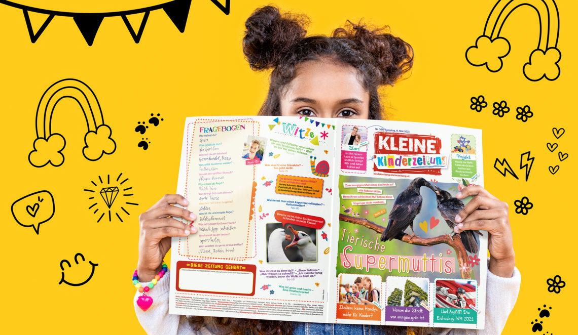 So sieht die Titelseite der Kinderzeitung aus