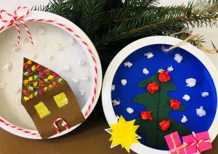 Unser Basteltipp: Weihnachten in der Käseschachtel wird heuer besonders bunt