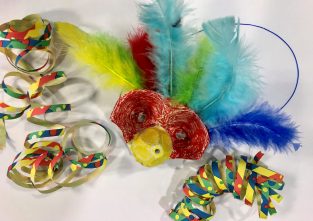 Vogelmaske für Fasching