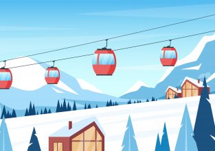 Im Winter bringen Seilbahnen vor allem Skifahrerinnen und Skifahrer auf den Berg