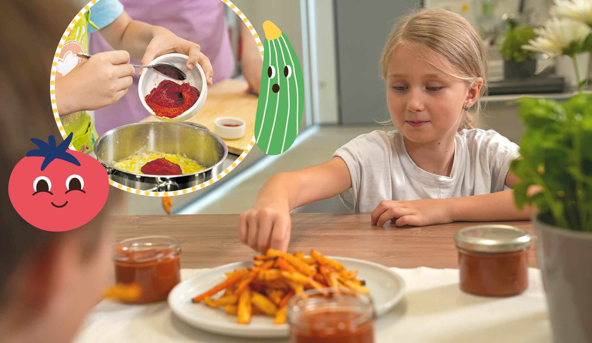 ZucchiniKetchup frisch aus dem Gemüsegarten Kleine Kinderzeitung