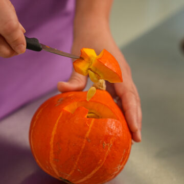 Ein gruseliger Kürbis