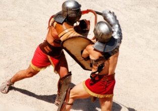 Gladiatoren waren Kämpfer in der Antike