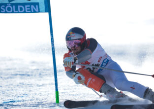 Marcel Hirscher beim Rennen in Sölden im Oktober 2024