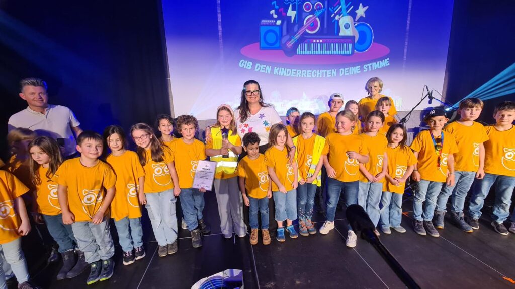 Die Kinder der Volksschule Thal haben sich auf den 2. Platz gesungen