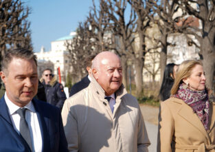 Sie haben verhandelt: Andreas Babler (SPÖ), Christian Stocker (ÖVP) und Beate Meinl-Reisinger (Neos)