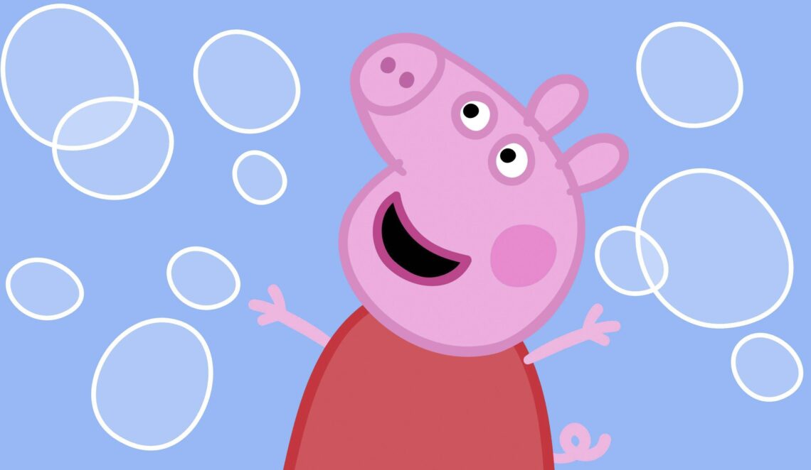 Peppa Wutz freut sich: Sie hat eine Schwester bekommen