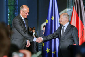 Friedrich Merz und Olaf Scholz (IMAGO / dts Nachrichtenagentur)