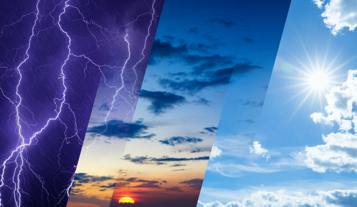 Sommerwetter: Hitze und Gewitter